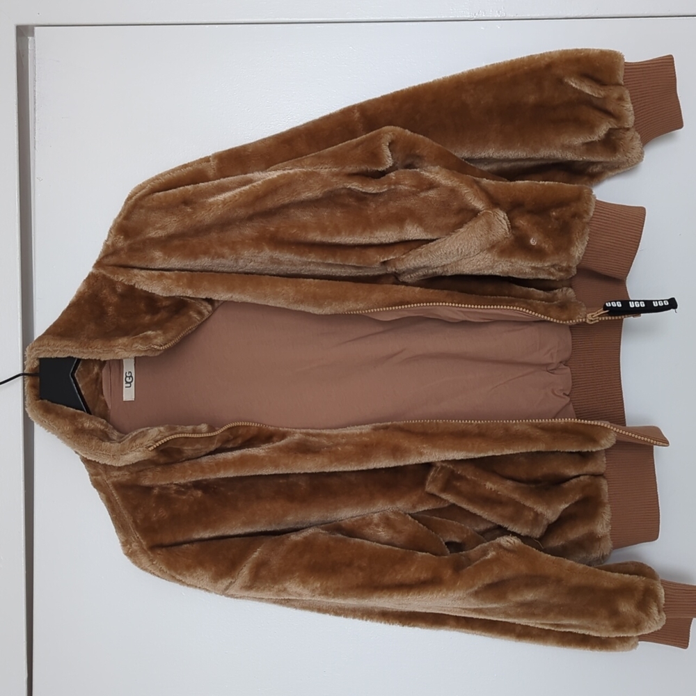 Ugg fuzzy bomber jacket